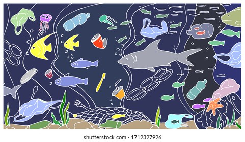 annually, pollution of ocean waters by human waste leads to a reduction in the population of marine fish and a decrease in catch
