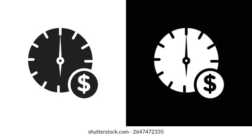 Icono de anualidad debido Vector plano aislado en el contorno