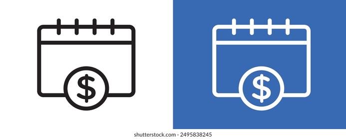 Esquema de Vector de conjunto de signos de logotipo de anualidad debida