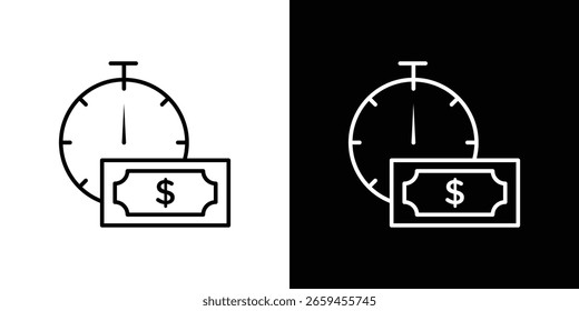 Icono de anualidad para concepto y Diseño gráfico. Colección de iconos de vector de estilo negro de alta calidad