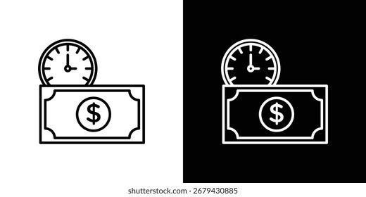 Annuity Icon Line für Web, Mobile und Infografiken.