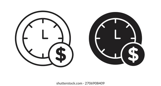 Icono de anualidad, icono de estilo de contorno para Sitio web o App móvil, gráficos de Vector