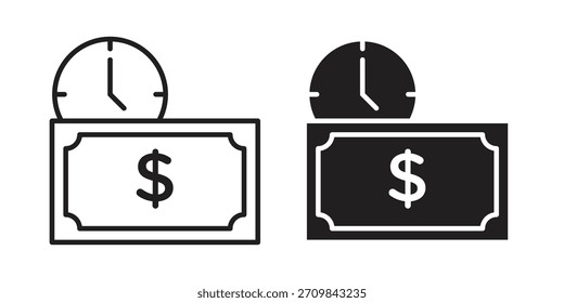 Ilustración vectorial de icono de anualidad. Diseño plano. Símbolos de Vector de Diseño gráfico.