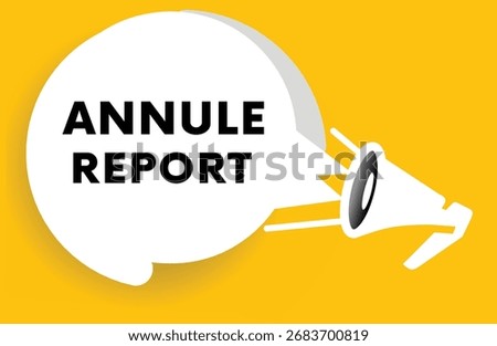 Annule report design, vector on yellow background. Banner learning concept. Announce type Design banner.