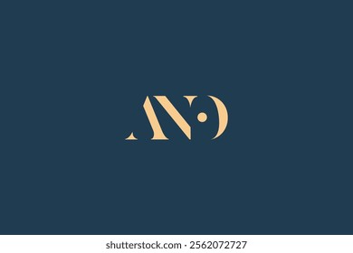 ANO abstract letter logo design. This logo is designed by three abstract letters.