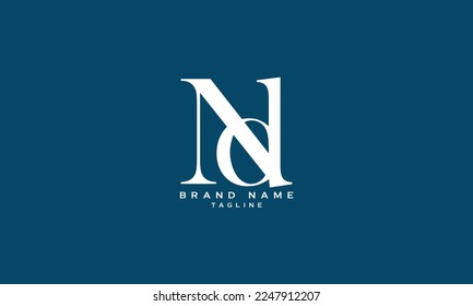 ANOD, AND, AOD, ND, Abstraktes Logo für Anfangsbuchstaben