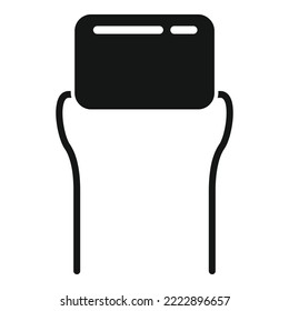 Anode diode icon simple vector. Semiconductor component. Diode power