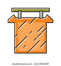 anodes copper cast color icon vector. anodes copper cast sign. isolated symbol illustration