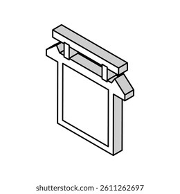 anodes copper cast isometric icon vector. anodes copper cast sign. isolated symbol illustration