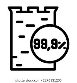 anodes copper cast line icon vector. anodes copper cast sign. isolated contour symbol black illustration