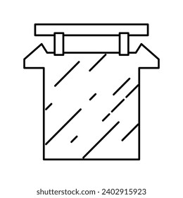 anodes copper cast line icon vector. anodes copper cast sign. isolated contour symbol black illustration