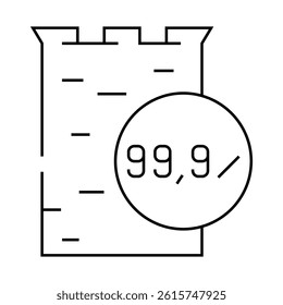 anodes copper cast line icon vector. anodes copper cast sign. isolated contour symbol black illustration