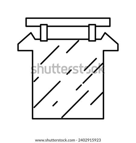 anodes copper cast line icon vector. anodes copper cast sign. isolated contour symbol black illustration