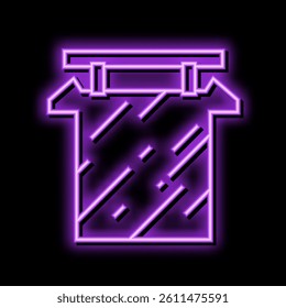 anodes copper cast neon light sign vector. anodes copper cast sign. isolated symbol illustration