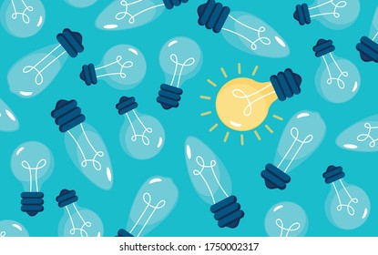 anomaly, creative, think different, yellow light bulb