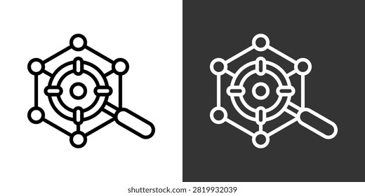 Anomaly Detection Black And White Multiple Style Icon Set Collection Pack Vector Illustration