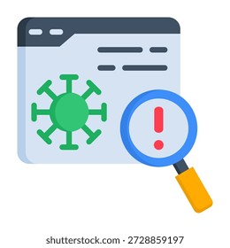 Anomaly Detection Icon Flat Style Vector Illustration