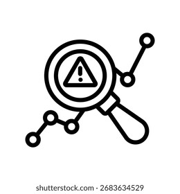 Anomalie-Erkennungszeilensymbol , Vektor, Pixel perfekt, Illustratordatei 