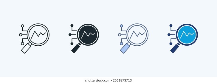 Coleção de Ícones de Vários Estilos para Detecção de Anomalias