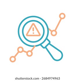 Anomaly Detection Outline bold Vector Icon which can be easily modified or Edited 