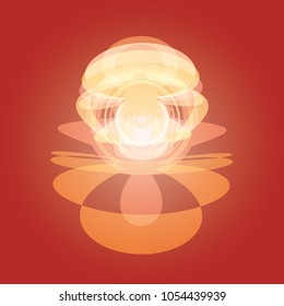 anomaly explosion  abstract background, bright  power energy