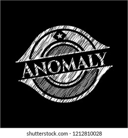 Anomaly written on a chalkboard
