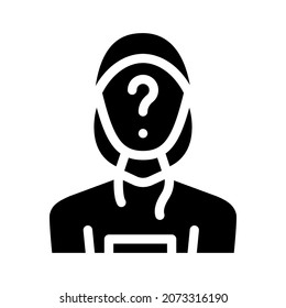 anonymity financial technology glyph icon vector. anonymity financial technology sign. isolated contour symbol black illustration