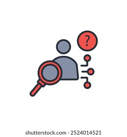 Anonymity icon. vector.Editable stroke.linear style sign for use web design,logo.Symbol illustration.