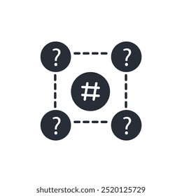 Ícone de rede de anonimato. vetor.Sinal editável de estilo traço.linear para usar design da Web,ilustração logo.Symbol.