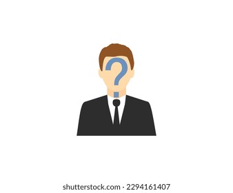 Anonymity, unknown icon. Vector illustration. Flat design.