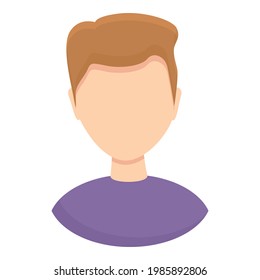 Anonymous boy icon. Cartoon of Anonymous boy vector icon for web design isolated on white background