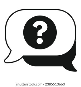 Anonymous chat icon simple vector. Human hidden message. Person user mark profile