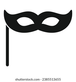 Anonymous eyes mask icon simple vector. Avatar face. Work office job