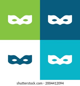 Anonymous Flat four color minimal icon set