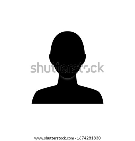 Anonymous gender neutral face avatar. Incognito head silhouette