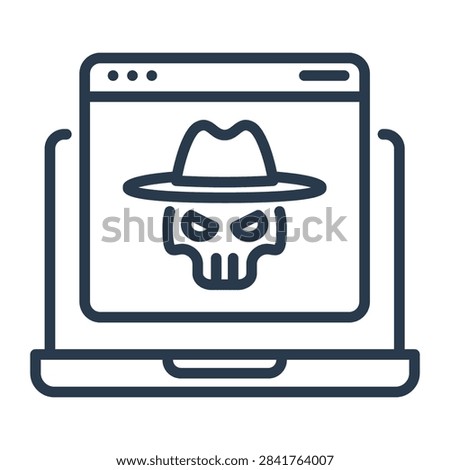 Anonymous Hacker Accessing a Dark Web Portal