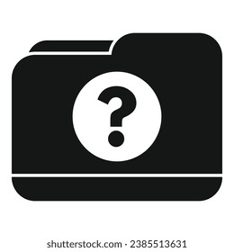 Anonymous hidden folder icon simple vector. Data undercover. Head people avatar