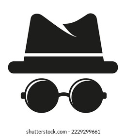 Anonymous icon. An incognito person Vector illustration.