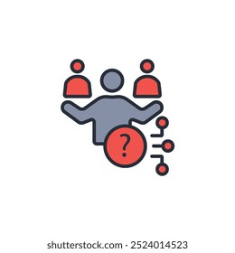 icono anónimo. Vector. Trazo editable. signo de estilo lineal para uso Diseño web, logotipo. Ilustración de símbolo.