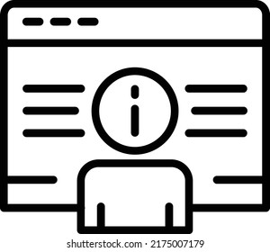 Anonymous Line Icon Vector Design