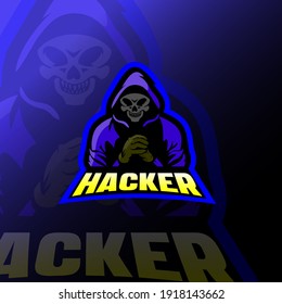 anonymous mascot logo, draw the dark side.