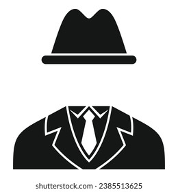 Icono de agente de oficina anónimo vector simple. Familia laboral. Avatar de la gente
