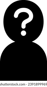 Anonymous Person Icon With Question Mark