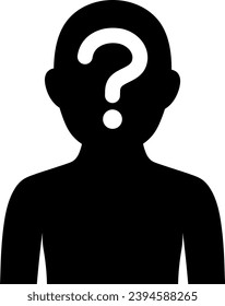 Anonymous Person Icon With Question Mark