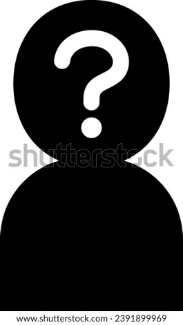 Anonymous Person Icon With Question Mark