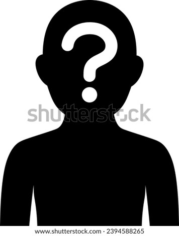 Anonymous Person Icon With Question Mark