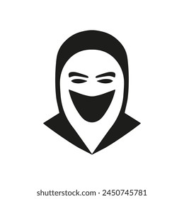 Anonymous person icon. Vector. Flat design.