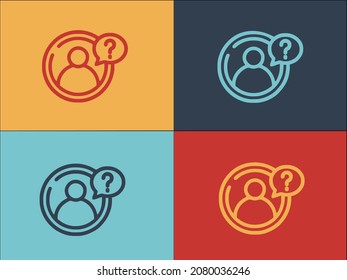 Anonymous Person Logo Template, Simple Flat Icon Of anonymous,people,person