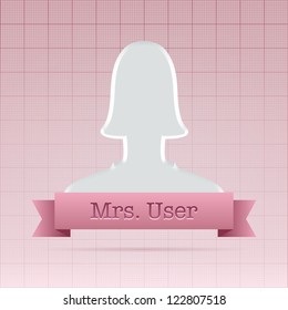 Anonymous social net user profile vector illustration concept