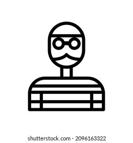 anonymous thief criminal icon element